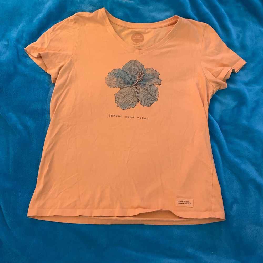 Life is Good “spread good vibes” shirt